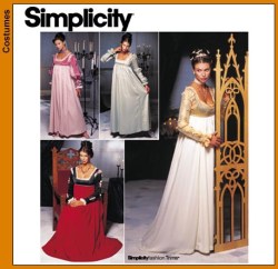 9531  RENN COSTUME LS GOWN, BLOUSE  GAUNTLET PATTERN 14-20